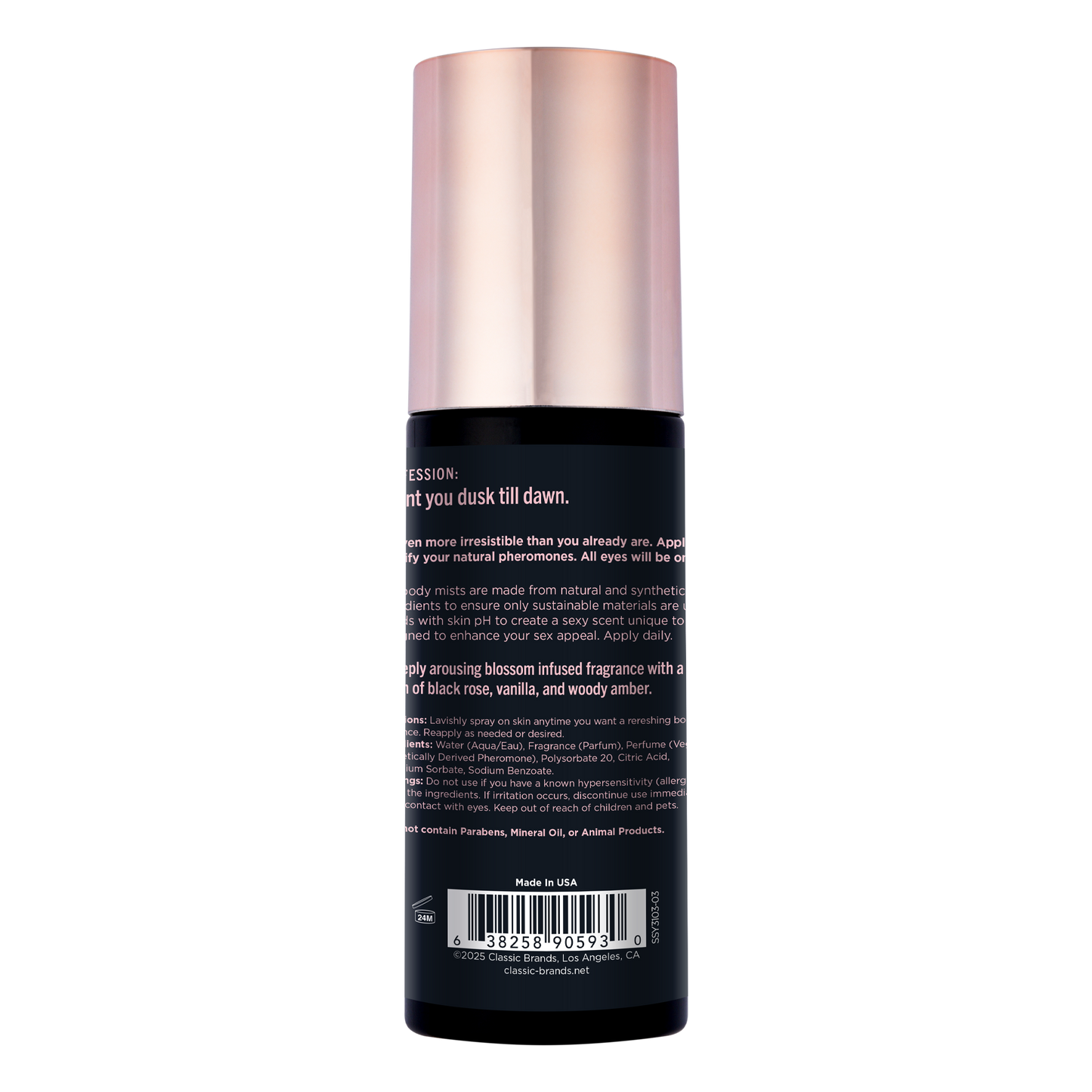 SIMPLY SEXY PHEROMONE BODY MIST - ALL NIGHT LONG - 3.35 floz | 99mL