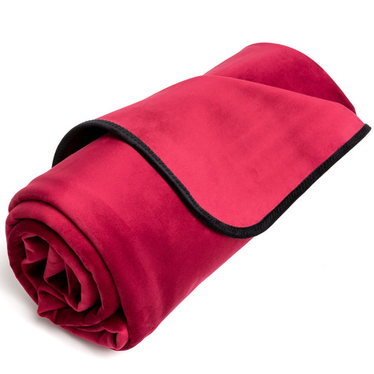 Fascinator Throw Merlot Microvelvet - Regular Size